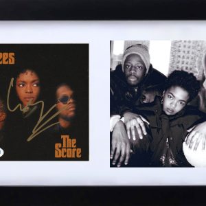 Wyclef Jean THE FUGEES The Score Signed Autograph CD Cover Framed Display ACOA
