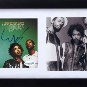 Wyclef Jean THE FUGEES Signed Autograph Greatest Hits CD Cover Framed ACOA COA