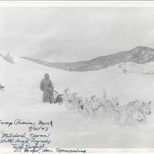 Army Major E.J. Purfield SIGNED Camp Rimini World War II Dog Trainer photo + ALS