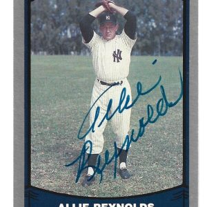 Allie Reynolds hand SIGNED 1988 Pacific Legends Baseball Card COA Autograph MLB