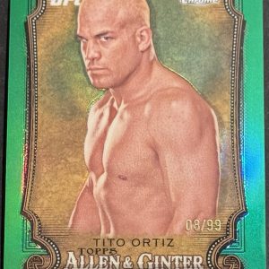 2025 Topps Chrome UFC - Allen and Ginter Tito Ortiz #AAG-25 Green Refractor /99