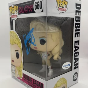 Betty Gilpin "GLOW" Autograph SIGNED 'Debbie Eagan' 660 Funko Pop Figure ACOA