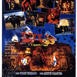 "From Dusk Till Dawn" AUTOGRAPHS Signed 11x17 Photo - Quentin Tarantino +6 ACOA