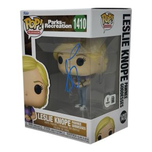 Amy Poehler Signed Parks and Recreation Leslie Knope Funko Pop Autograph BAS COA