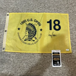 COREY PAVIN SIGNED AUTOGRAPH 1995 US OPEN PIN FLAG JSA COA SHINNECOCK HILLS GOLF