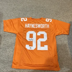 TENNESSEE VOLUNTEERS- ALBERT HAYNESWORTH SIGNED AUTOGRAPH JERSEY BECKETT COA BAS