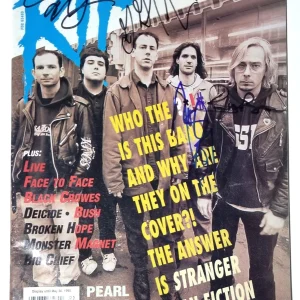 Bad Religion REAL hand SIGNED 1995 RIP Magazine JSA COA Autographed by 4 Graffin