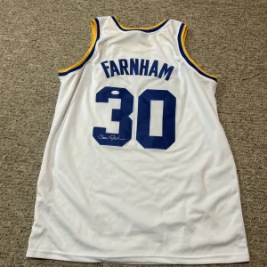 UCLA BRUINS- SEAN FARNHAM SIGNED AUTOGRAPH JERSEY ACOA COA BASKETBALL ESPN