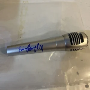 JIM LAMPLEY SIGNED AUTOGRAPH MICROPHONE ACOA BOXING HOF ANNOUNCER HBO