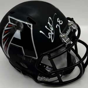 Warrick Dunn Signed Autographed Custom Atlanta Falcons Mini Helmet PSA/DNA COA