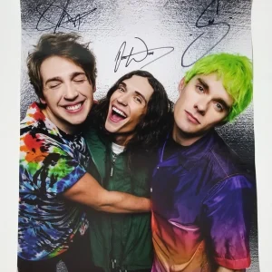 Waterparks full band SIGNED Alternative Press Poster #2 COA Autograph Awsten