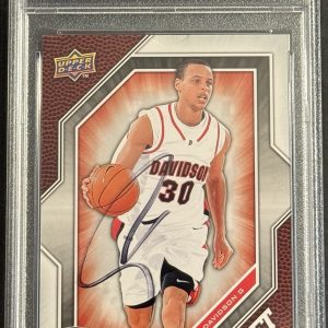 Stephen Curry Signed 2009-2010 Upper Deck Rookie Card Warriors PSA/DNA Slabbed