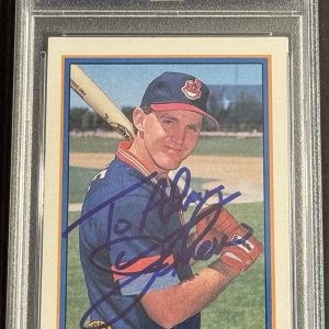 Jim Thome Signed Auto 1991 Bowman Rookie Card PSA/DNA Slabbed To Adam