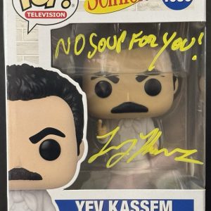 Funko Pop YEV KASSEM SEINFELD LARRY THOMAS SIGNED!! SOUP NAZI Jsa Certified