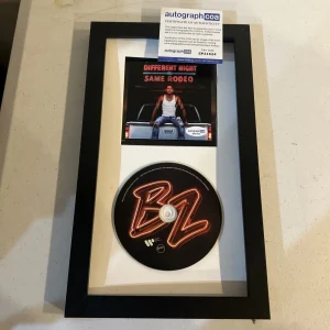 BAILEY ZIMMERMAN SIGNED AUTOGRAPH FRAMED CD ACOA DIFFERENT NIGHT SAME RODEO