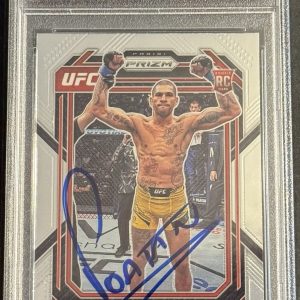 Alex Pereira Signed Autographed 2023 Prizm UFC Rookie Card PSA/DNA Slabbed
