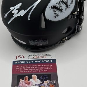 Azareye'h Thomas Signed Autographed New York Jets Mini Helmet JSA COA
