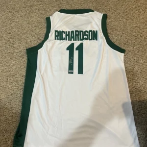 MICHIGAN STATE SPARTANS- JASE RICHARDSON SIGNED AUTOGRAPH JERSEY PSA COA