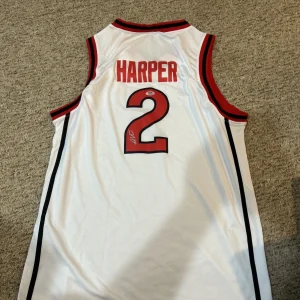 RUTGERS SCARLET KNIGHTS- DYLAN HARPER SIGNED AUTOGRAPH JERSEY PSA COA SPURS