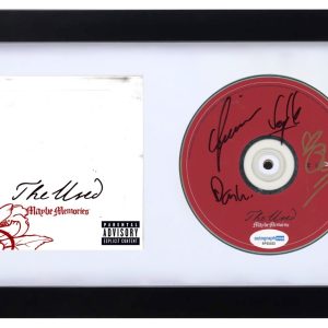 The Used Band Signed Autograph Maybe Memories CD Framed Bert McCracken ACOA COA