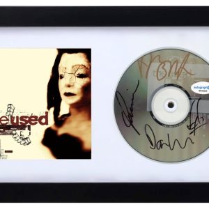 The Used Band Signed Autograph Self Titled CD Framed Bert McCracken x4 ACOA COA
