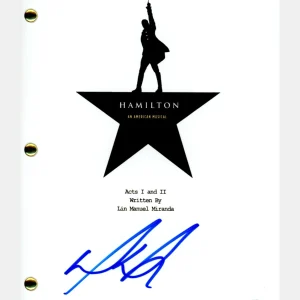 Leslie Odom Jr "Hamilton" Signed Autograph Broadway Musical Script Libretto ACOA