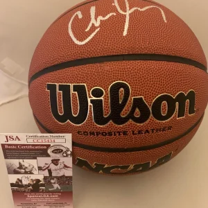 Chris Mooney Richmond Spiders signed Full Size NCAA Basketball Ball JSA