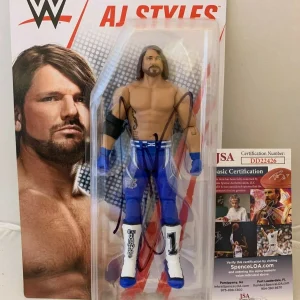 AJ A.J. Styles signed WWE Elite Top Picks Action Figure 2 JSA Authenticated