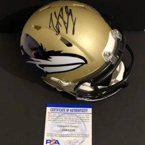 Trent Dilfer Signed Autographed Baltimore Ravens AMP Mini Helmet Psa/Dna