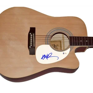 Willie Nelson Signed Autographed Full Size Acoustic Guitar Beckett BAS COA