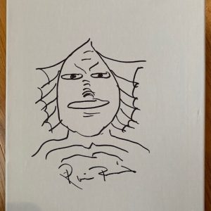 RICOU BROWNING SIGNED ORIGINAL 11x14 DRAWING      CREATURE BLACK LAGOON      JSA