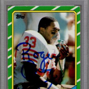 ROGER CRAIG SIGNED 1986 TOPPS FOOTBALL CARD      49ers LEGEND        PSA SLABBED