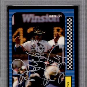 RICHARD PETTY HAND SIGNED 1991 MAXX TRADING CARD    NASCAR HOF       PSA SLABBED