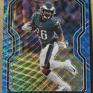 2020 Panini Prizm Blue Wave Prizm /199 Miles Sanders #172