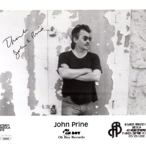 JOHN PRINE HAND SIGNED 8x10 PHOTO     FOLK MUSIC LEGEND      GREAT POSE      JSA