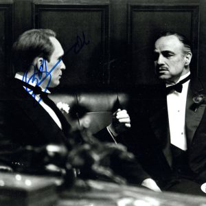 ROBERT DUVALL HAND SIGNED 8x10 PHOTO     GREAT POSE+BRANDO     GODFATHER     JSA