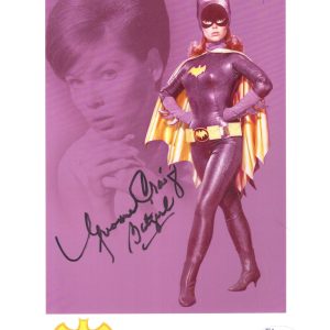 YVONNE CRAIG HAND SIGNED 8x10 COLOR PHOTO        BEST BATGIRL POSE EVER      JSA