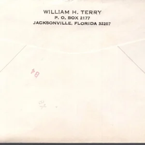 BILL TERRY HAND ADDRESSED PERSONAL ENVELOPE TO FAN FROM 1980       BASEBALL HOF