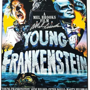 Mel Brooks Signed Autograph Young Frankenstein 12x18 Movie Poster Photo BAS COA