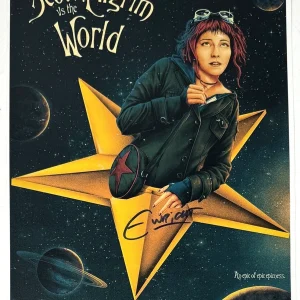 Edgar Wright Signed Autograph Scott Pilgrim vs. the World 12x18 Movie Poster BAS