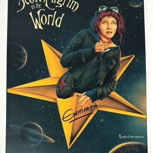 Edgar Wright Signed Autograph Scott Pilgrim vs. the World 12x18 Movie Poster BAS