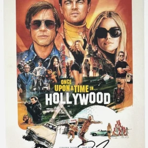 Quentin Tarantino Signed Once Upon A Time In Hollywood 12x18 Poster BAS COA