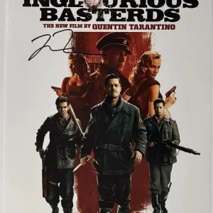 Quentin Tarantino Signed Inglourious Basterds 12x18 Movie Poster Autograph BAS