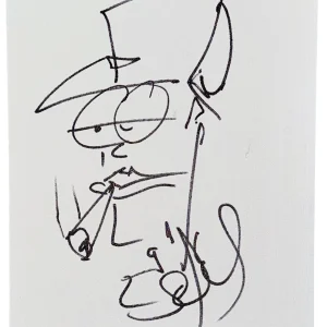 Stefan Lessard Dave Matthews Band Signed Autograph Original Art Sketch 11x14 COA