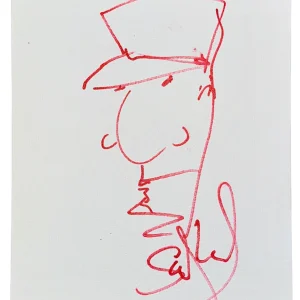 Stefan Lessard Dave Matthews Band Signed Autograph Original Art Sketch 11x14 COA