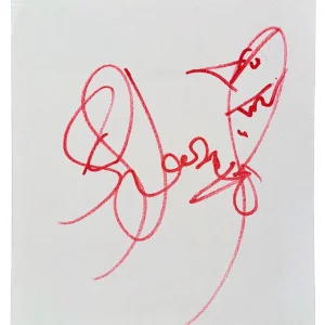 Stefan Lessard Dave Matthews Band Signed Autograph Original Art Sketch 11x14 COA