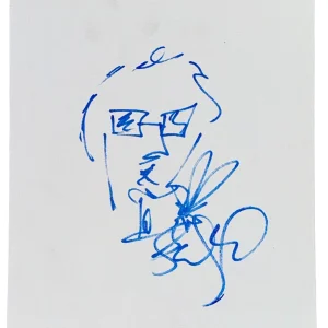 Stefan Lessard Dave Matthews Band Signed Autograph Original Art Sketch 11x14 COA