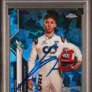2020 Topps Chrome F1 #11 Pierre Gasly Sapphire Rookie Auto Psa MINT 9/GEM MT 10