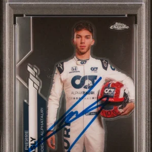 2020 Topps Chrome F1 #11 Pierre Gasly Rookie Card Auto Psa MINT 9/GEM MINT 10 RC