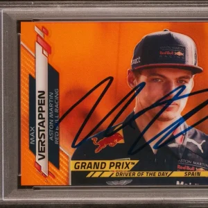 2020 Topps Chrome F1 #158 Max Verstappen Orange Rookie /25 Psa GEM MINT 10 AUTO